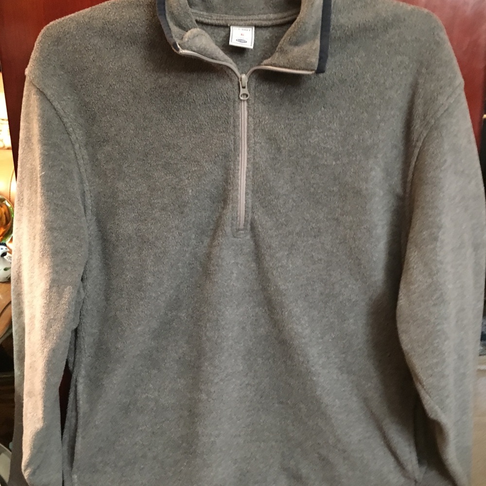 Gray Old Navy Classic Fleece Pullover Size XL